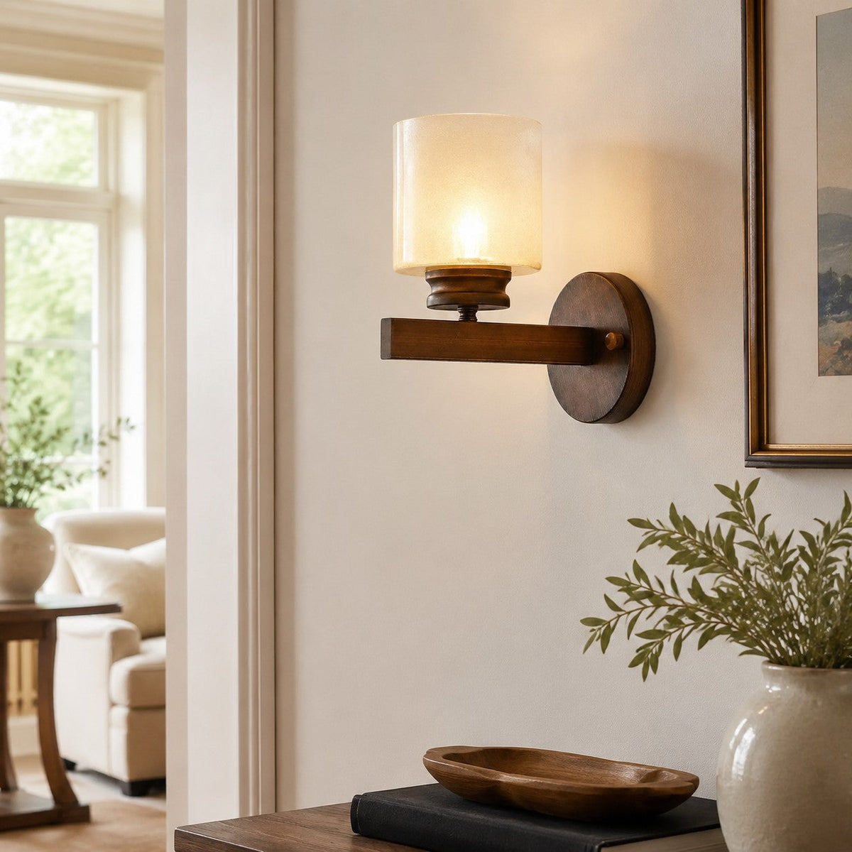 Retro Minimalist Glass Wall Lamp | Souliia