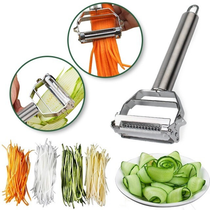 Vegetable Peeler | Dual Blades | Stainless Steel | Kitchen Cutter - Souliia