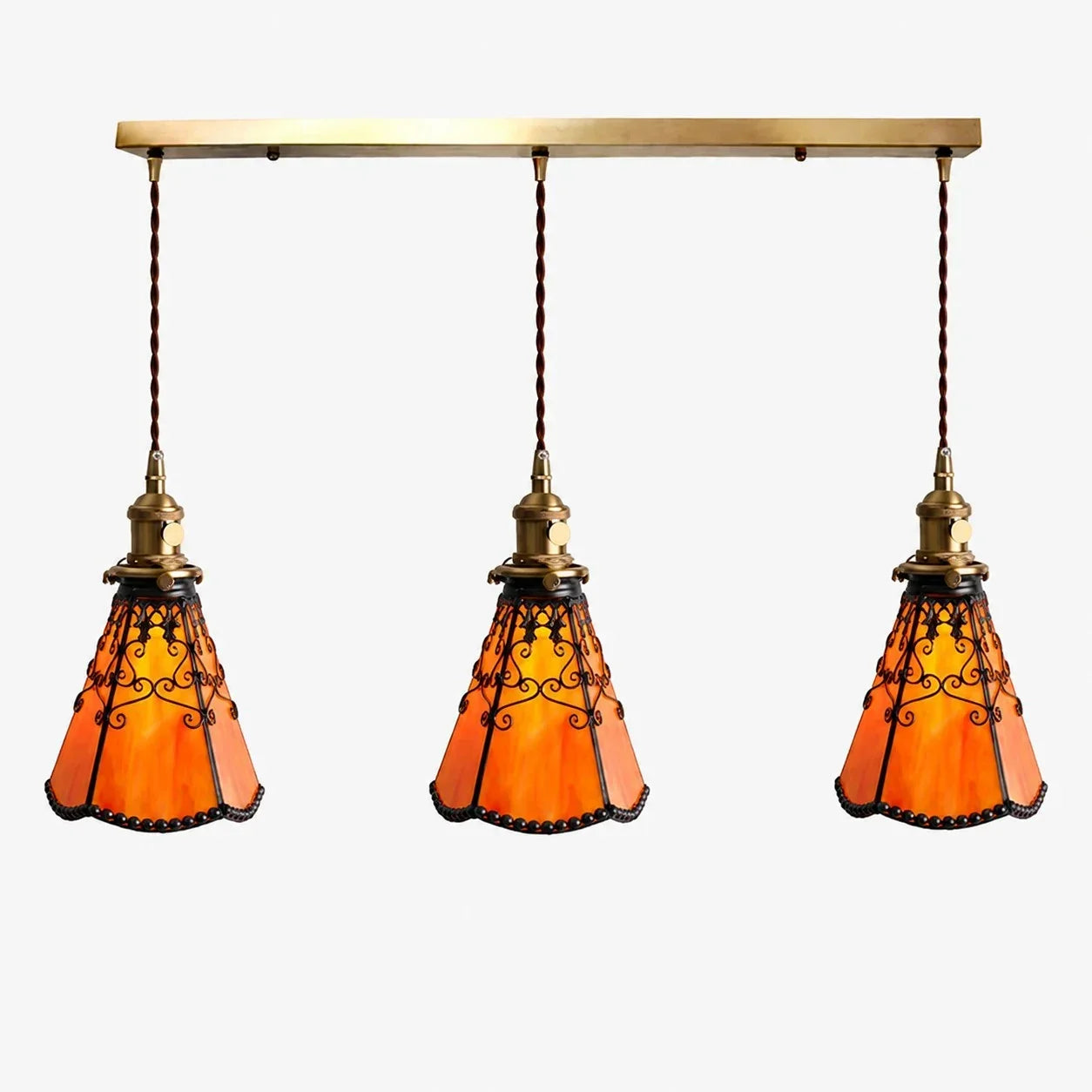 Tiffany-Stil Buntglas Pendelleuchte | Souliia