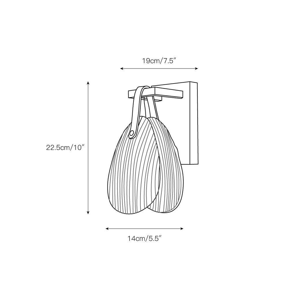 Shell Glass Wall Lamp | Souliia