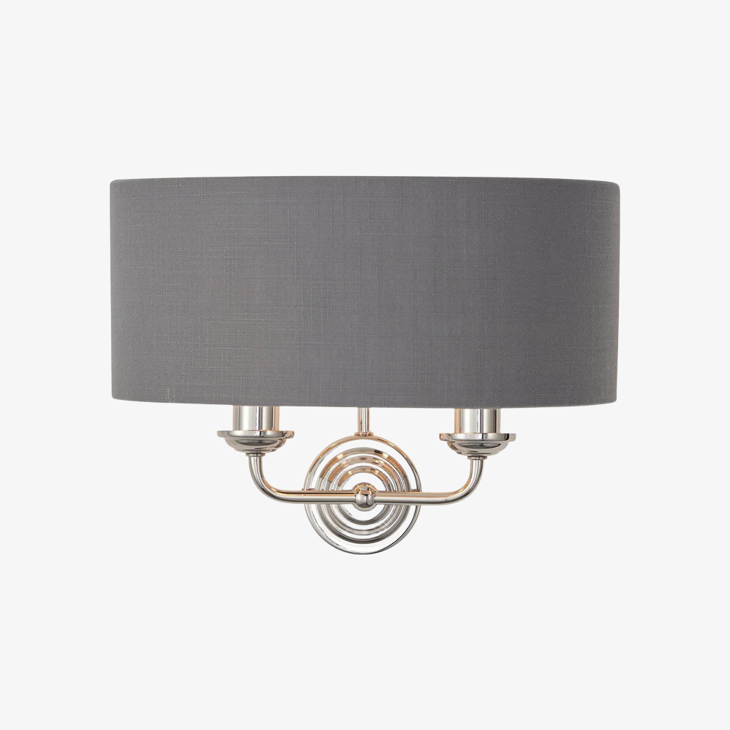Tela elegante Wandleuchte mit Stoffschirm und feinem Metallrahmen für Wohnzimmer und Schlafzimmer | Souliia