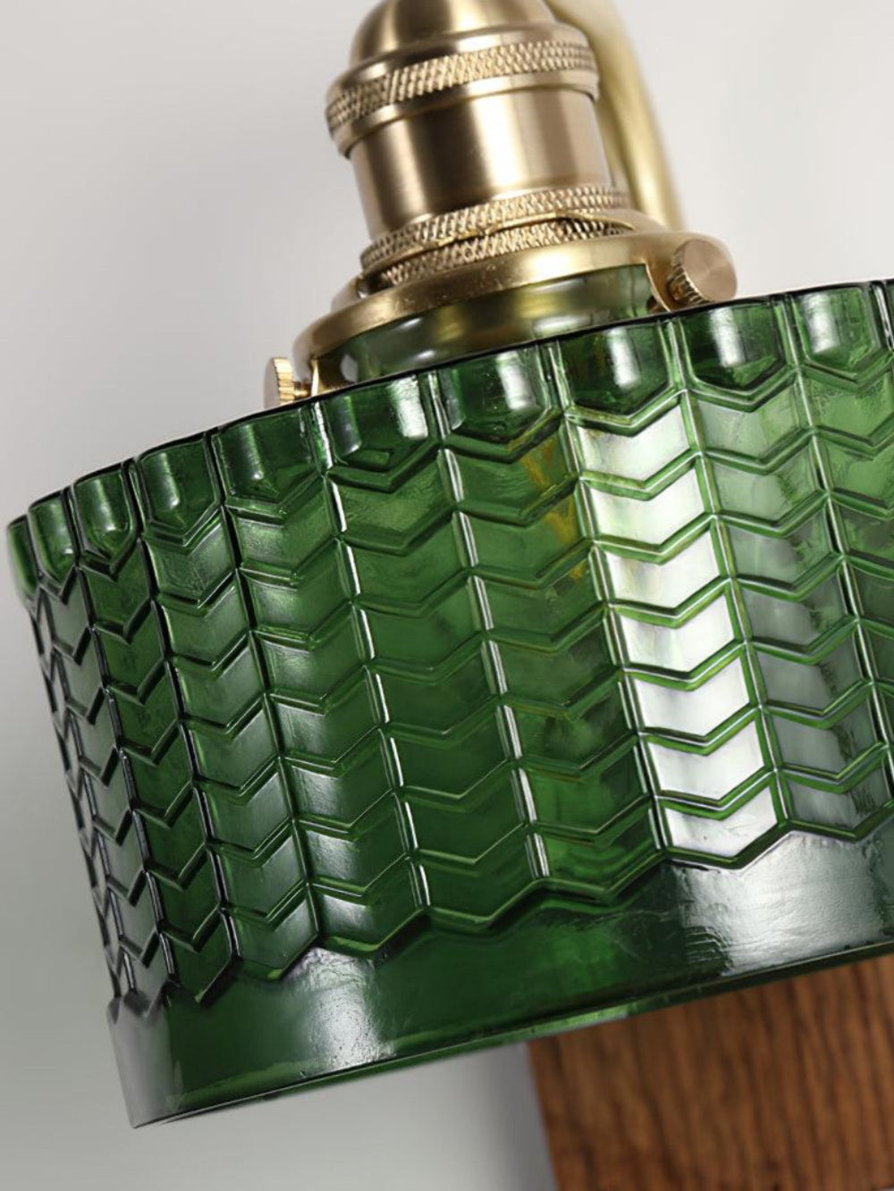 Ripple Glass Wall Sconce – Vintage Style Bedside Accent Light for Bedroom | Souliia