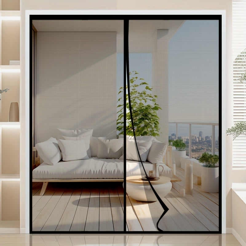Magnaseal Magnetic Door Mesh Curtain — Drill Free Installation, Automatic Closure