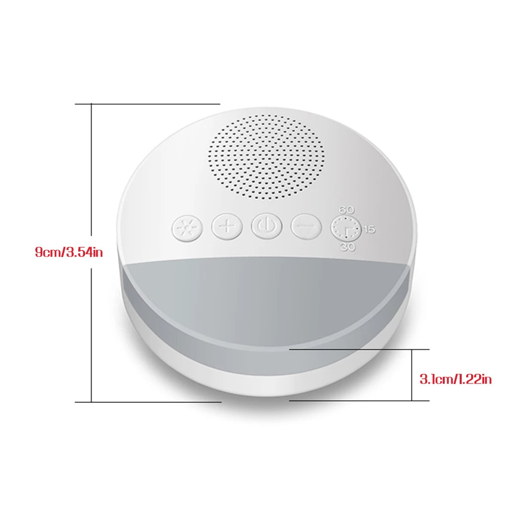Macchina portatile per il rumore bianco per neonati — Ricaricabile via USB, 20 suoni