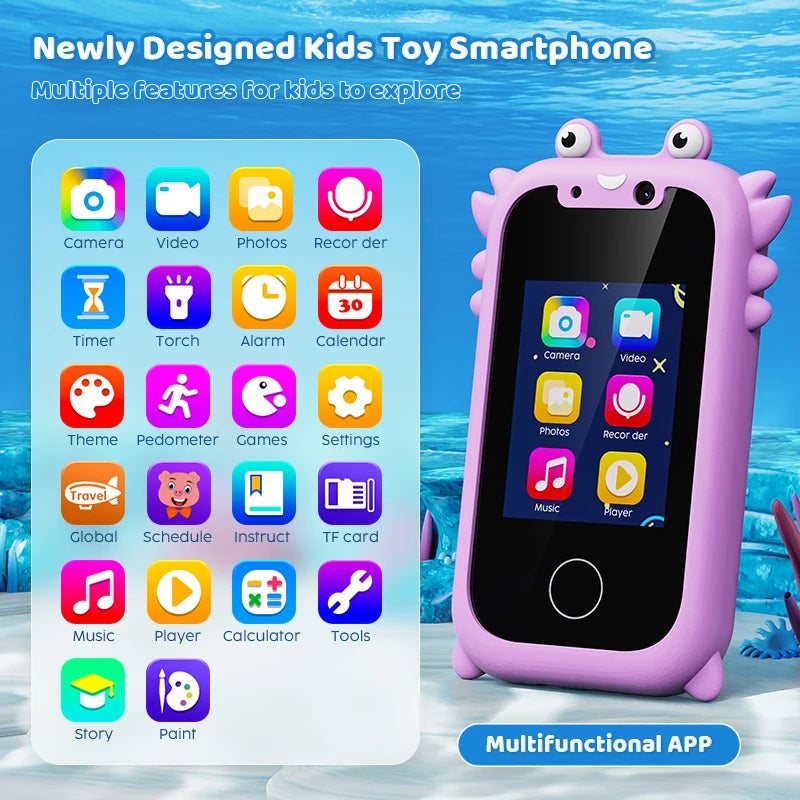 Interaktives intelligentes Lernspielzeug-Handy für Kinder — Montessori-Touchscreen