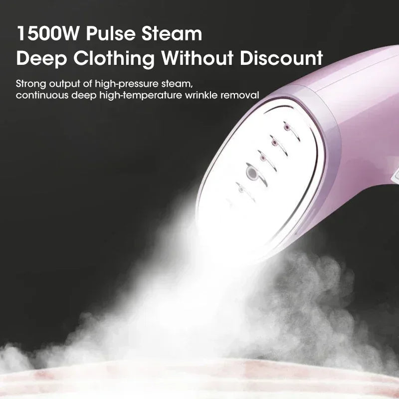 Vaporizador de roupa portátil de 1500W — Removedor portátil de vincos