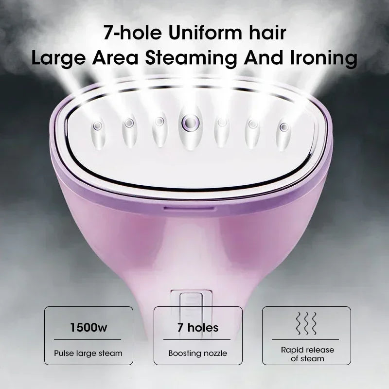 Vaporizador de roupa portátil de 1500W — Removedor portátil de vincos