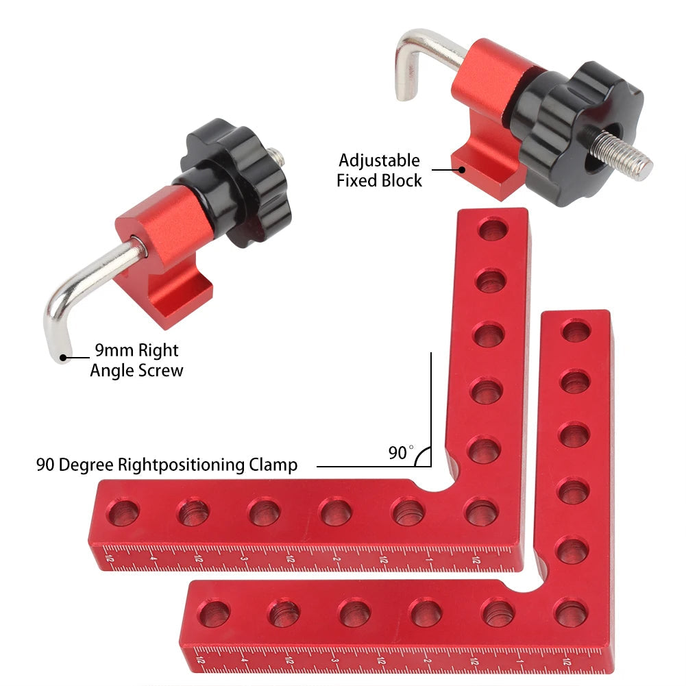 Přesné truhlářské rohové svěrky 120mm s úhlem 90°