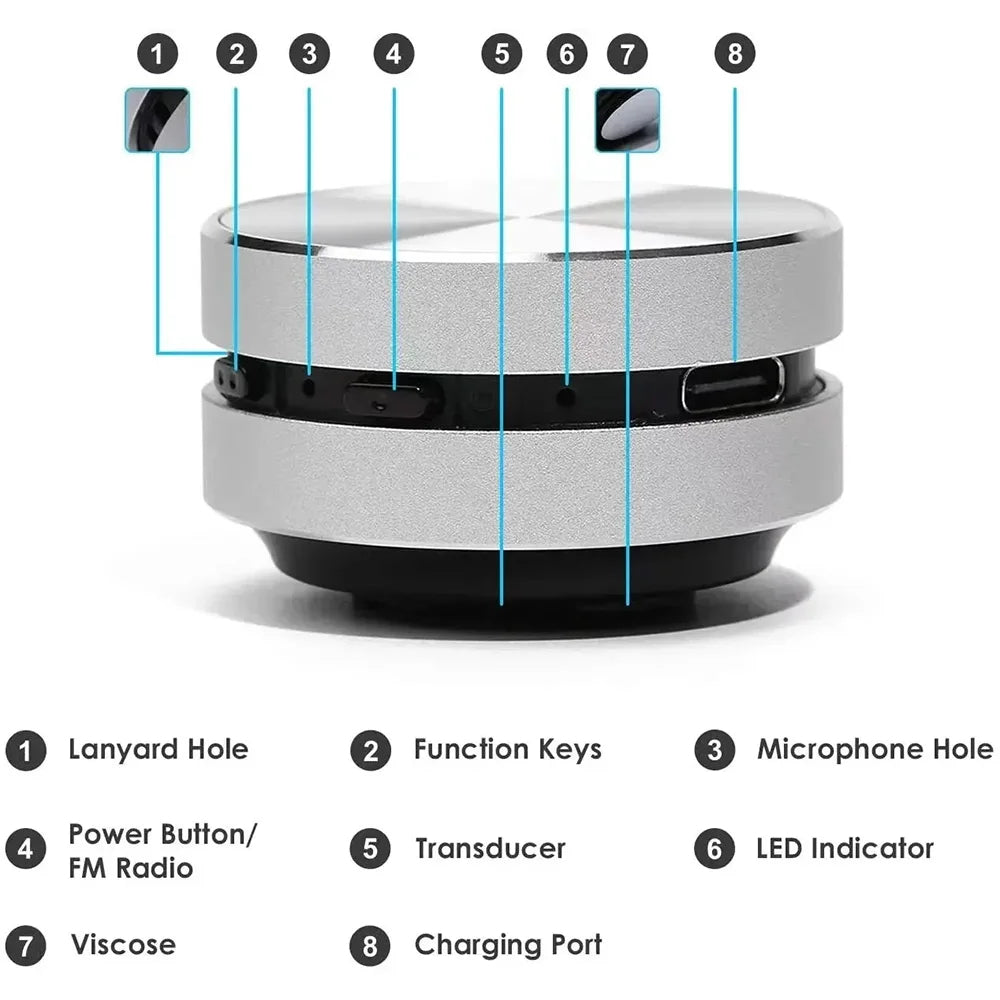 Φορητό ηχείο Bluetooth αγωγής οστών — ήχος μέσω επιφάνειας