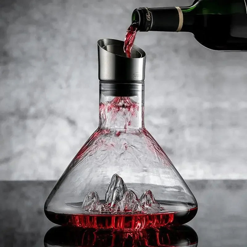 Karafka do wina 1500ml z wbudowanym napowietrzaczem do czerwonego wina