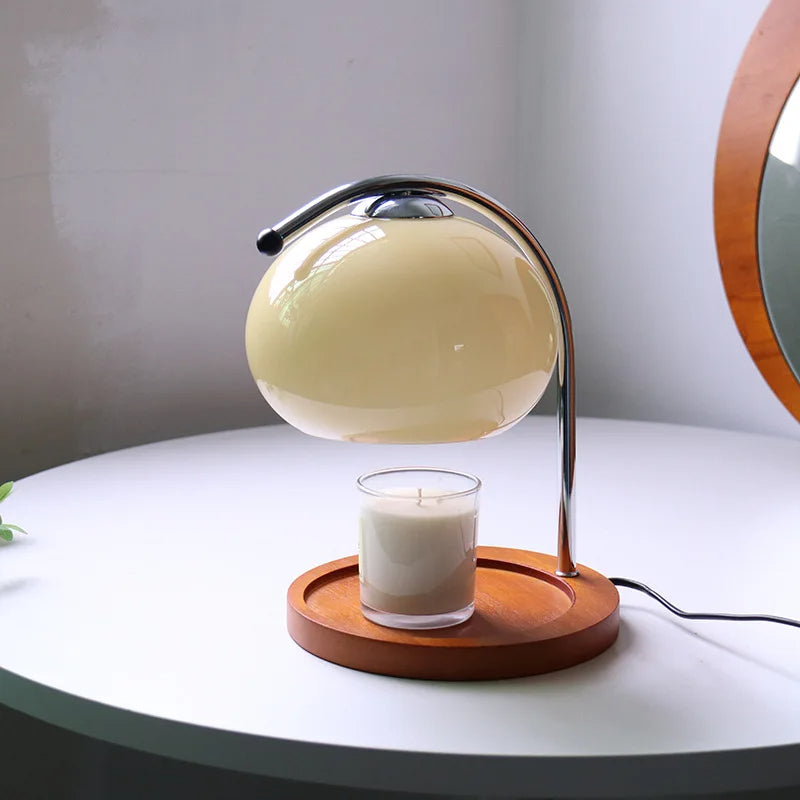 Lámpara retro calientacera para velas de vidrio — fundidor de cera sin llama