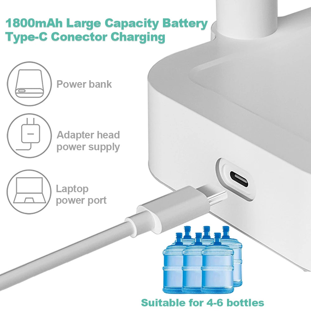 Dispenser d'acqua elettrico portatile da tavolo con ricarica USB