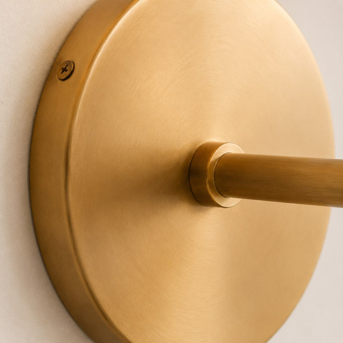 Rowan Classic Linen Wall Sconce - Brass Light With Fabric Drum Shade | Souliia