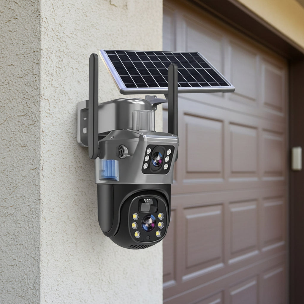 Wireless Outdoor Security Camera 4K with Solar Power and 10x Zoom - Souliia