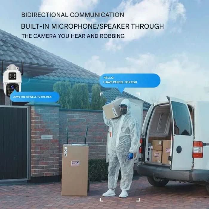 Wireless Outdoor Security Camera 4K with Solar Power and 10x Zoom - Souliia