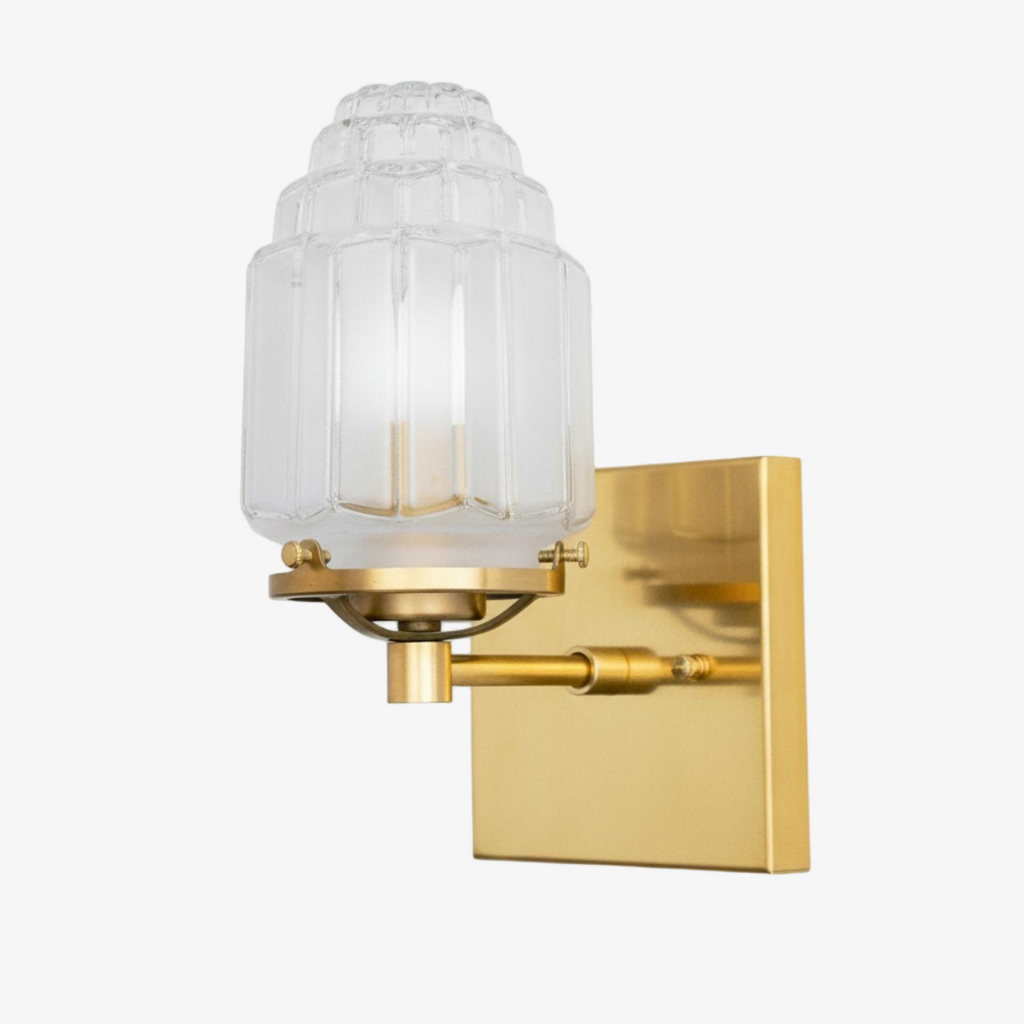Tierlux Glass Globe Wall Sconce – Metal & Glass Lamp for Living Room or Bathroom | Souliia