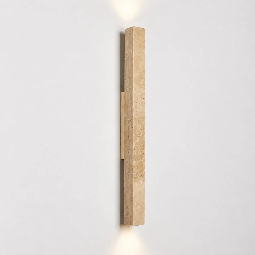 Stone Linear Wall Sconce, Up Down Wall Light for Hallway, Vanity, Bedroom and Stairway | Souliia
