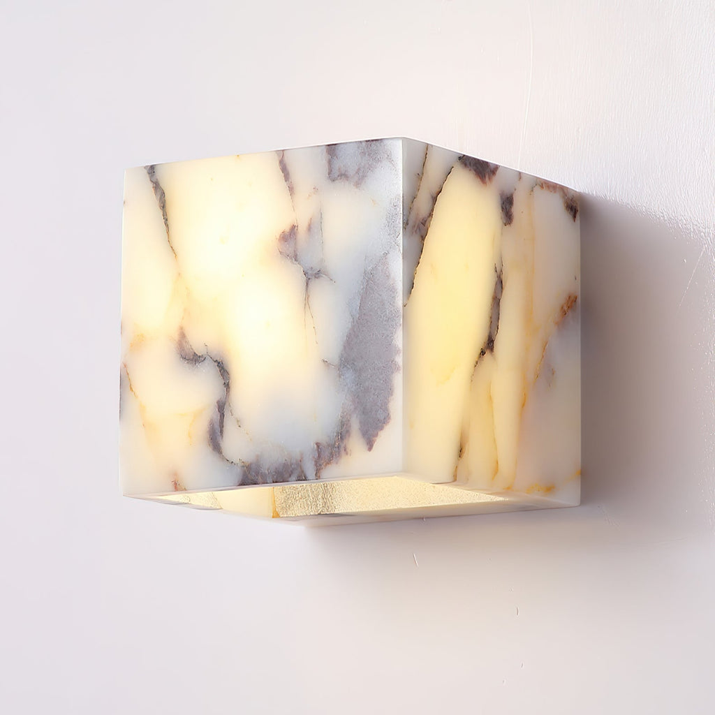 Square Marble Wall Lamp | Souliia