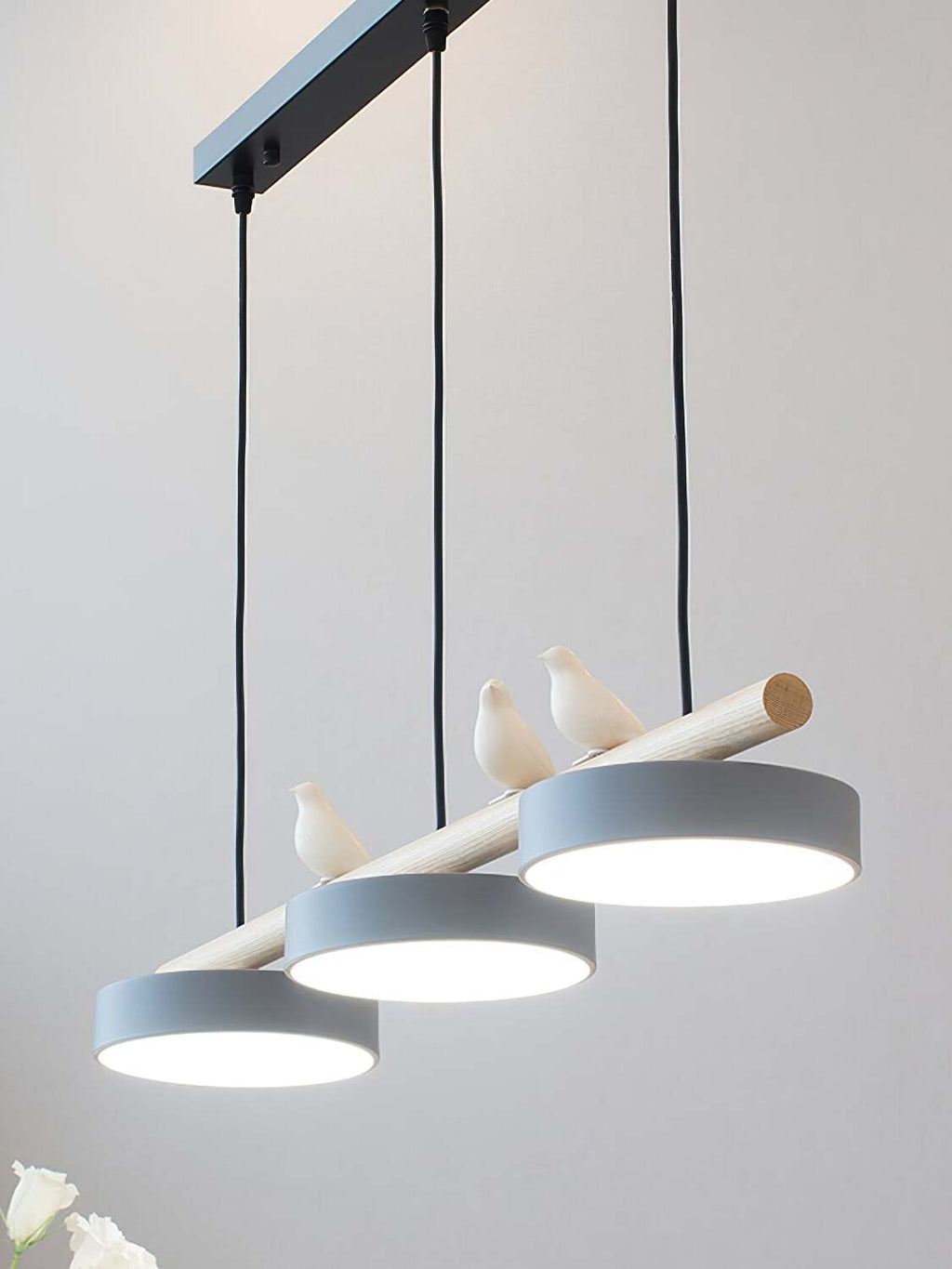 Sienna Bird Pendant Lamp - Wood Design for Scandinavian Kitchen Islands | Souliia