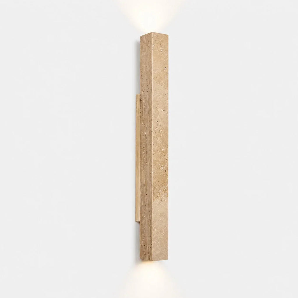 Stone Linear Wall Sconce, Up Down Wall Light for Hallway, Vanity, Bedroom and Stairway | Souliia