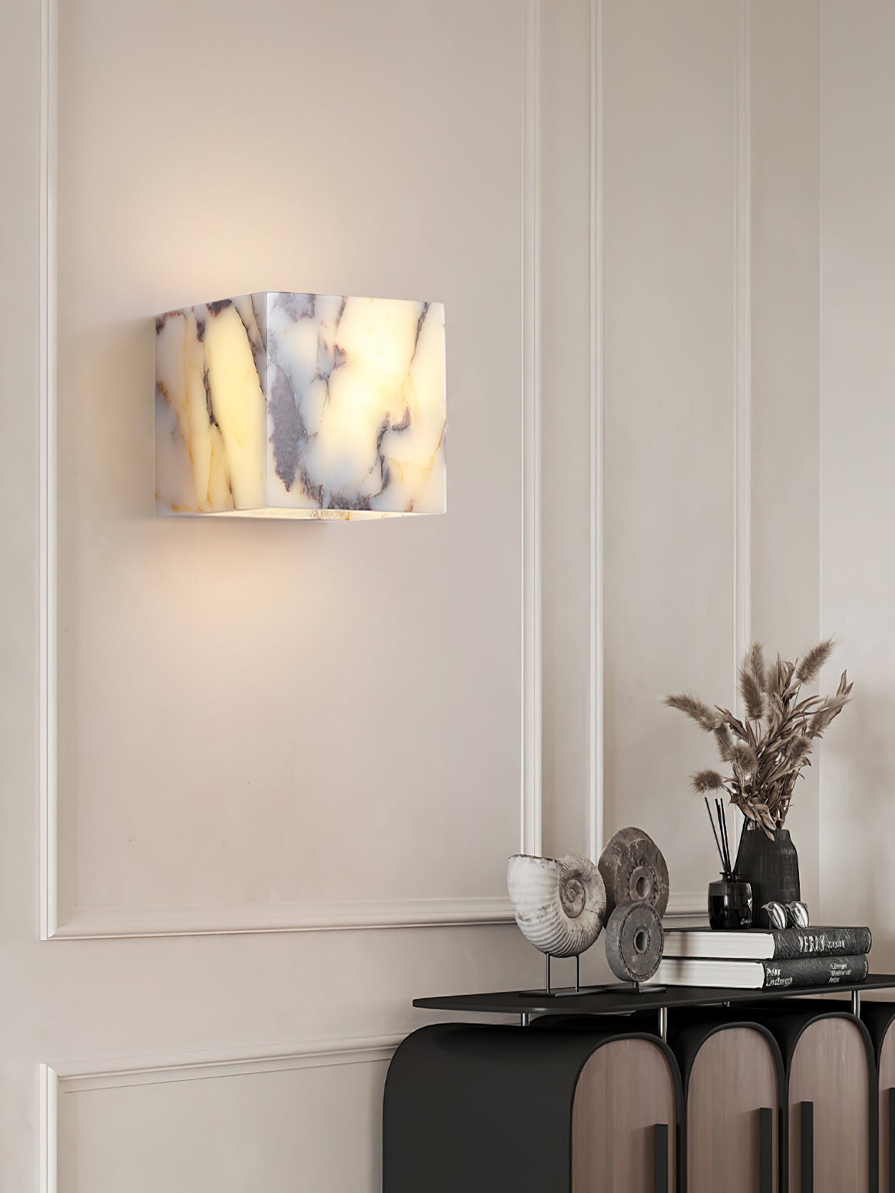 Square Marble Wall Lamp | Souliia