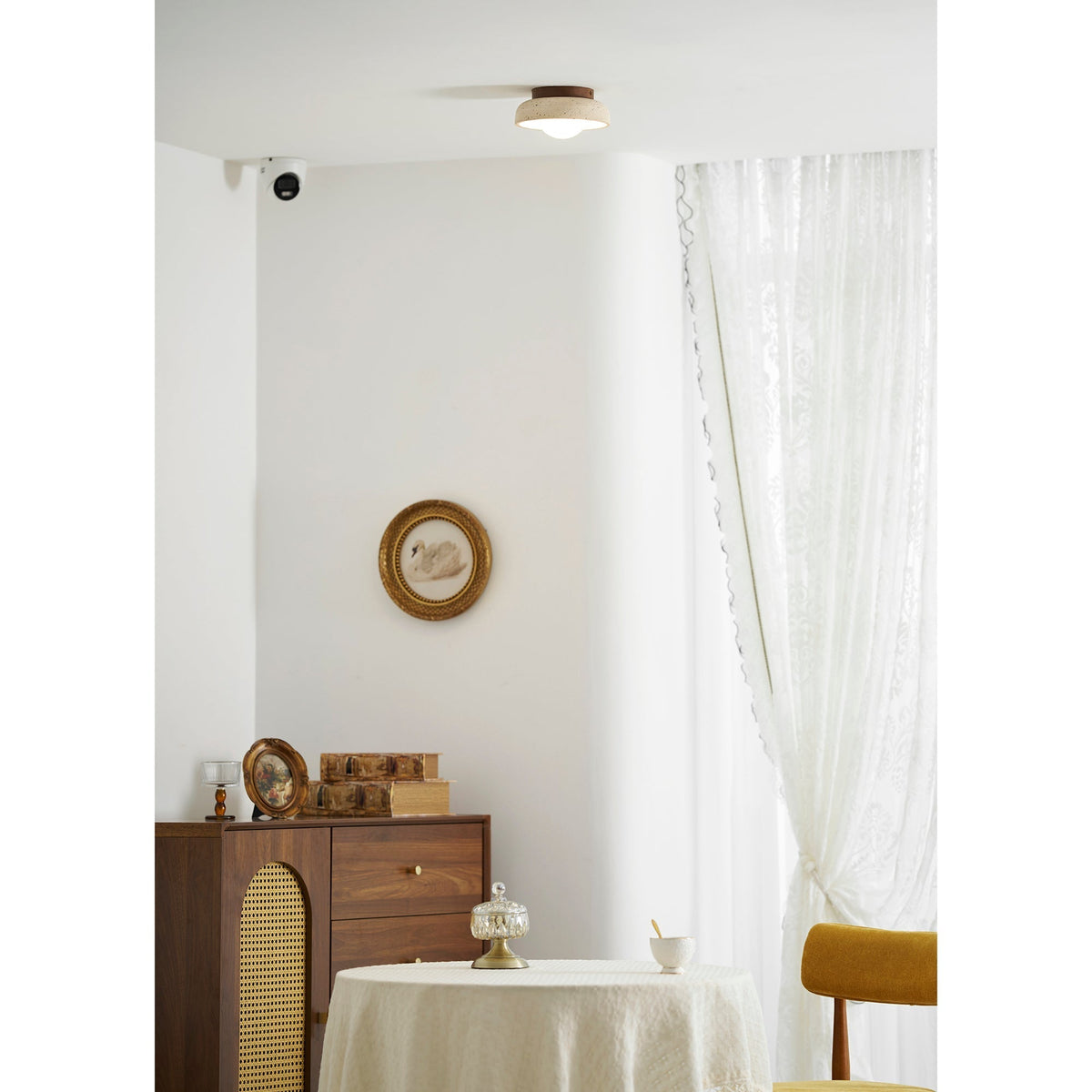 Lampada da soffitto Piedra in travertino | Souliia