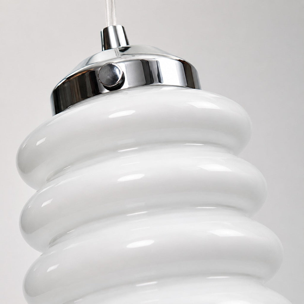 Ribbed Glass Pendant Light | Souliia