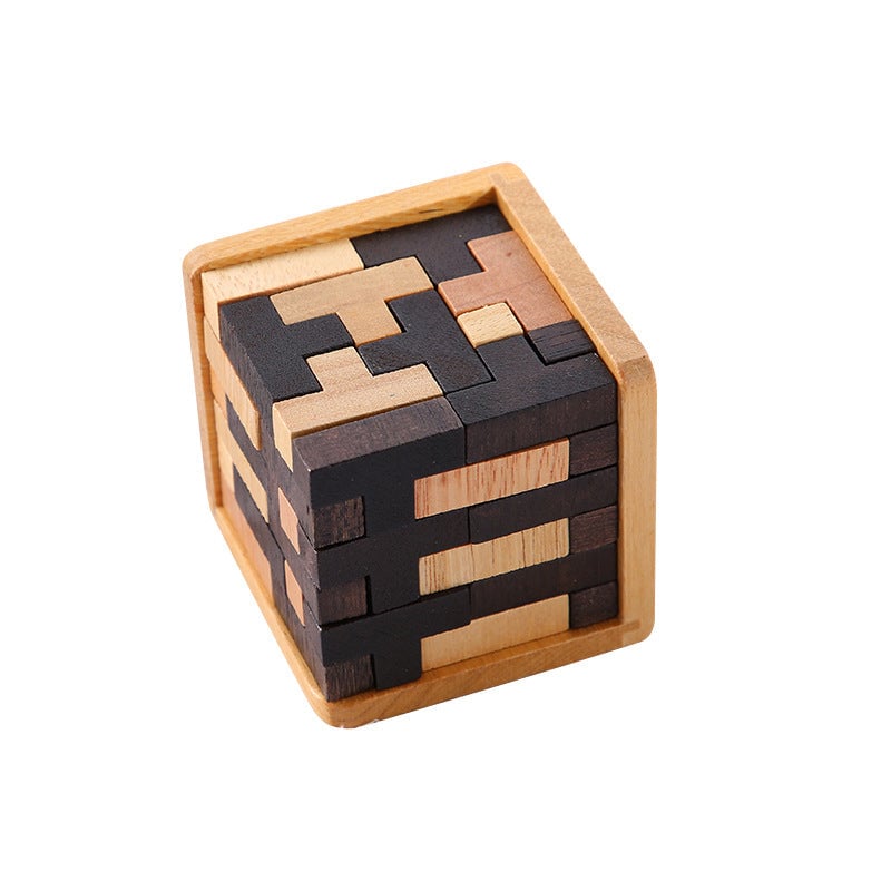Jeu de puzzle en bois – Aiguisez votre esprit avec des énigmes stimulantes - Souliia