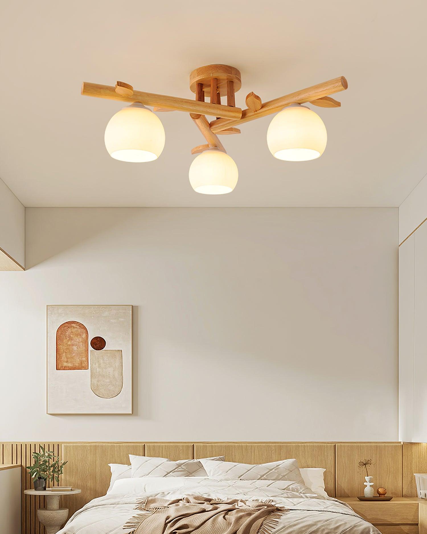 Tinsley Holz Deckenleuchte | Souliia