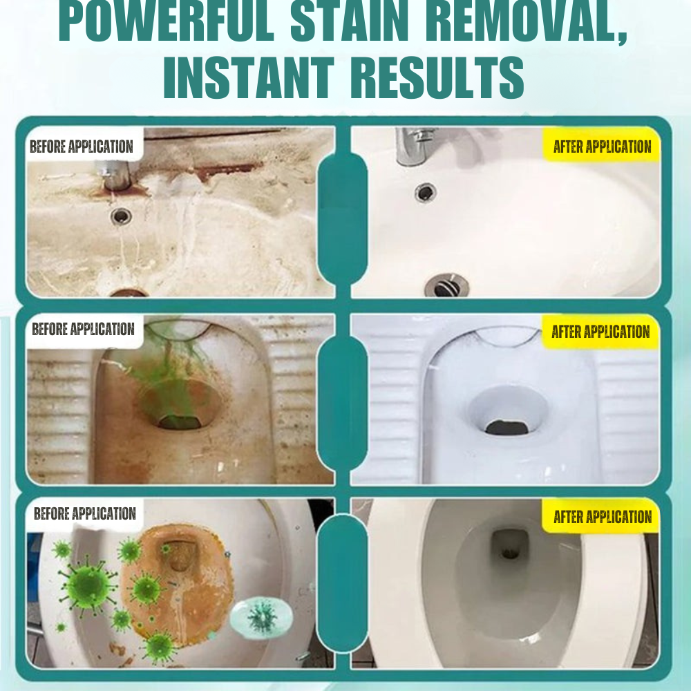 Scented Toilet Cleaning Gel | Sticky Gel Formula | Accurate Nozzle | ForestFresh - Souliia