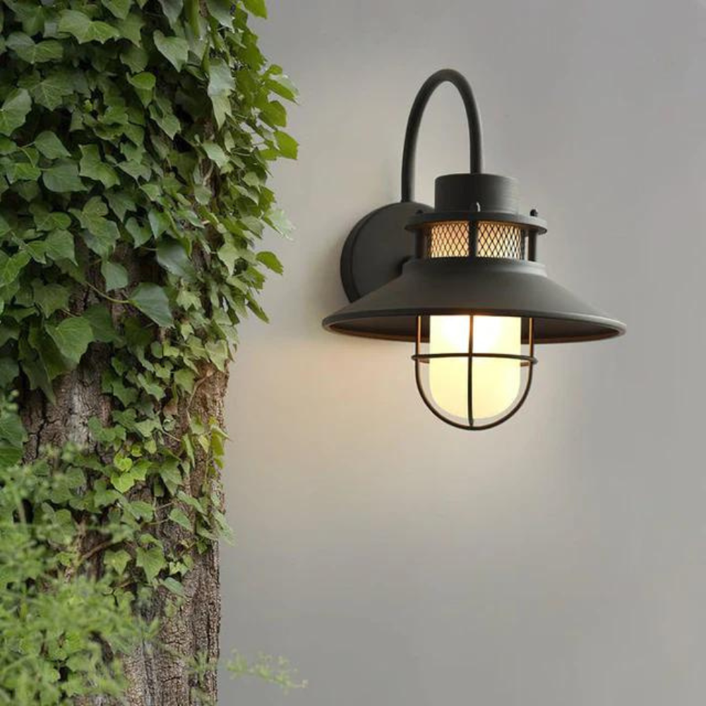 Luminous Outdoor Torch Metal Outdoor Wall Lamp | Souliia