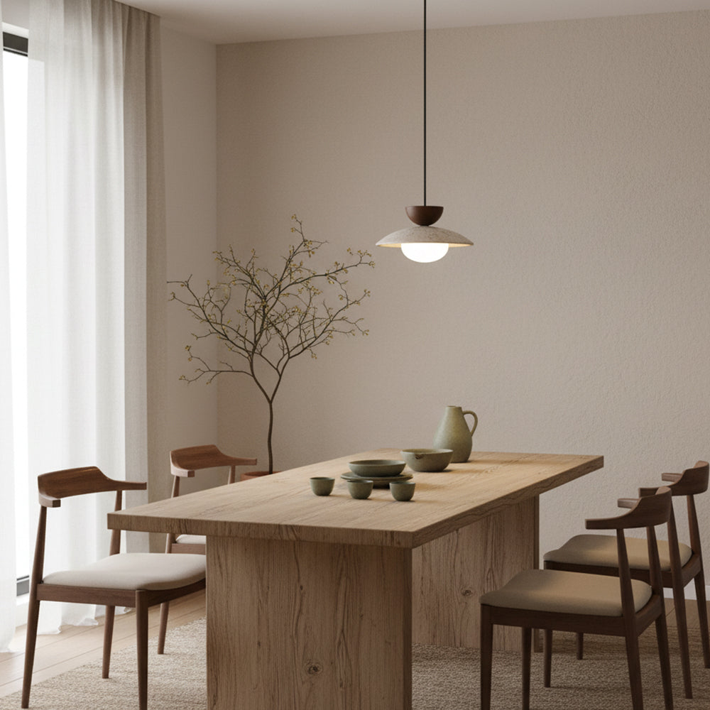 Tia Travertine Pendant Lamp | Souliia