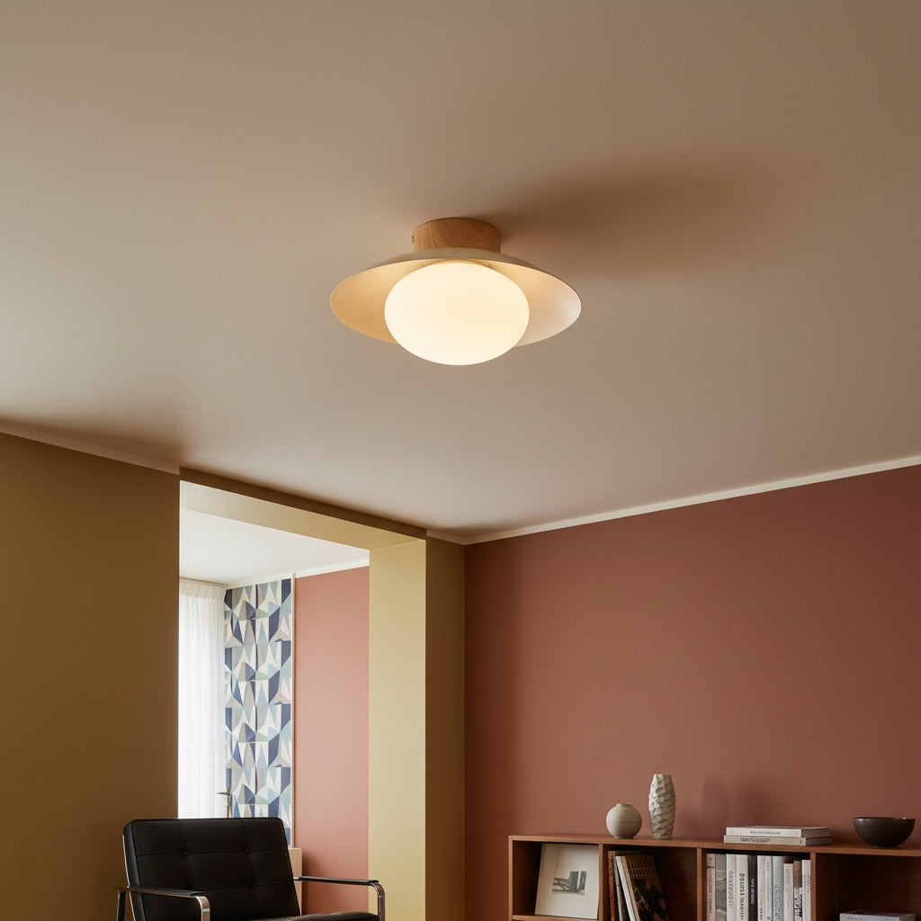 Oribela Artful Glass Sphere Ceiling Light – Scandinavian Modern Ceiling Fixture for Kitchens Lounges and Bedrooms | Souliia