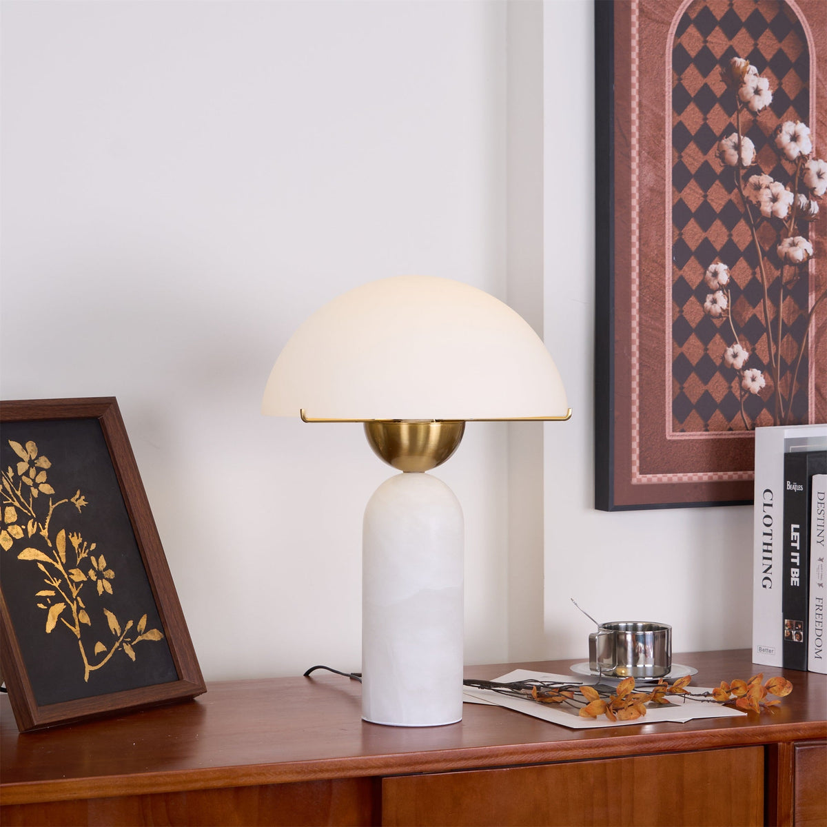 Peono Alabaster Table Lamp | Souliia