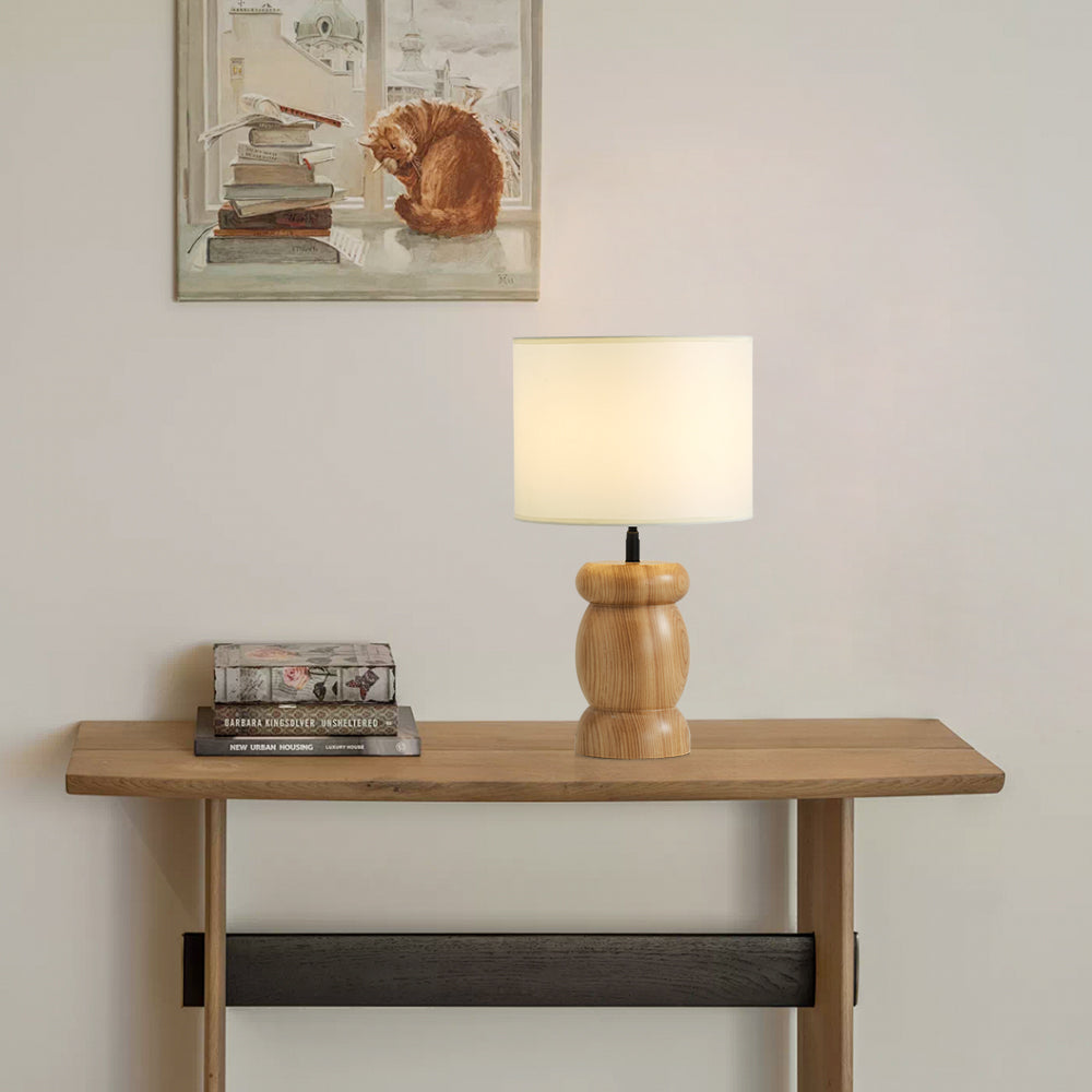 Pebble Wood Table Lamp | Souliia