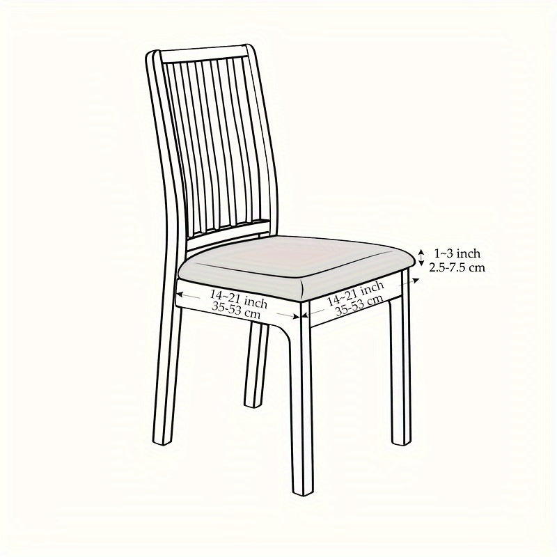 Jacqurenew Stretchable Chair Covers — Secure Elastic Fit, Universal Shape