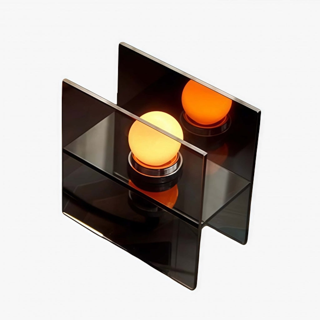 Sunset Ocean Horizon Gradient Tischlampe – Moderne Acryl-Lampe fürs Schlafzimmer | Souliia