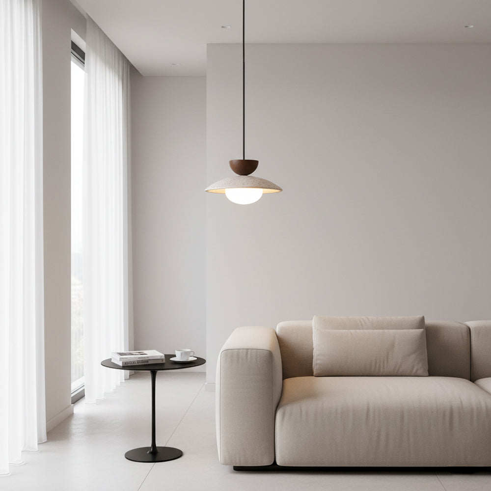 Tia Travertine Pendant Lamp | Souliia
