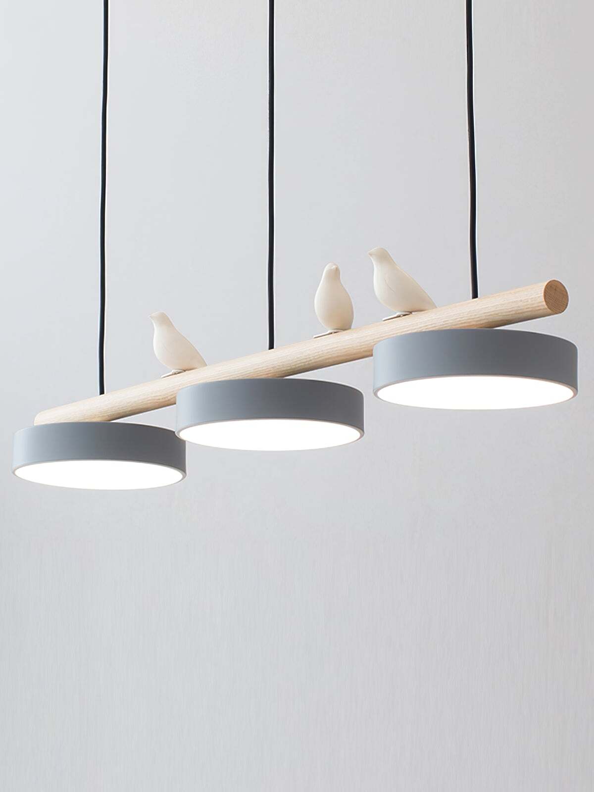 Sienna Bird Pendant Lamp - Wood Design for Scandinavian Kitchen Islands | Souliia