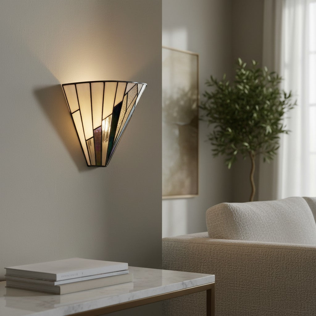 TF Astoria Art Glass Wall Sconce – Handcrafted Vintage Style Accent Lamp for Bedrooms | Souliia