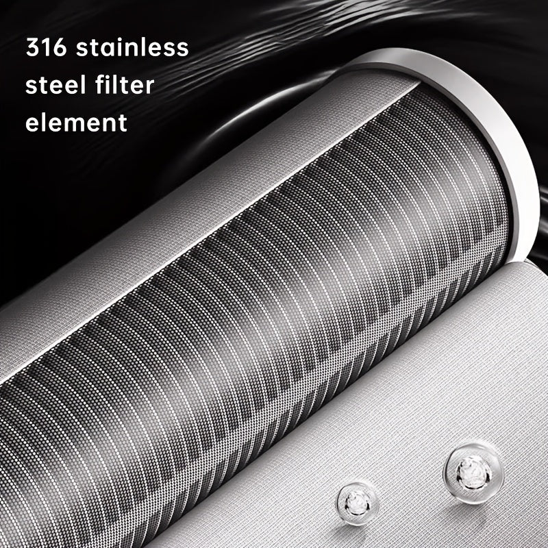 Steelrain Handheld Shower Head — Stainless Steel Construction, Powerful Spray Design