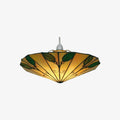 TF Colorful Stained Glass Leaf Pendant – Retro Tiffany Shade with Metal Frame for Kitchen Island and Reading Nook | Souliia