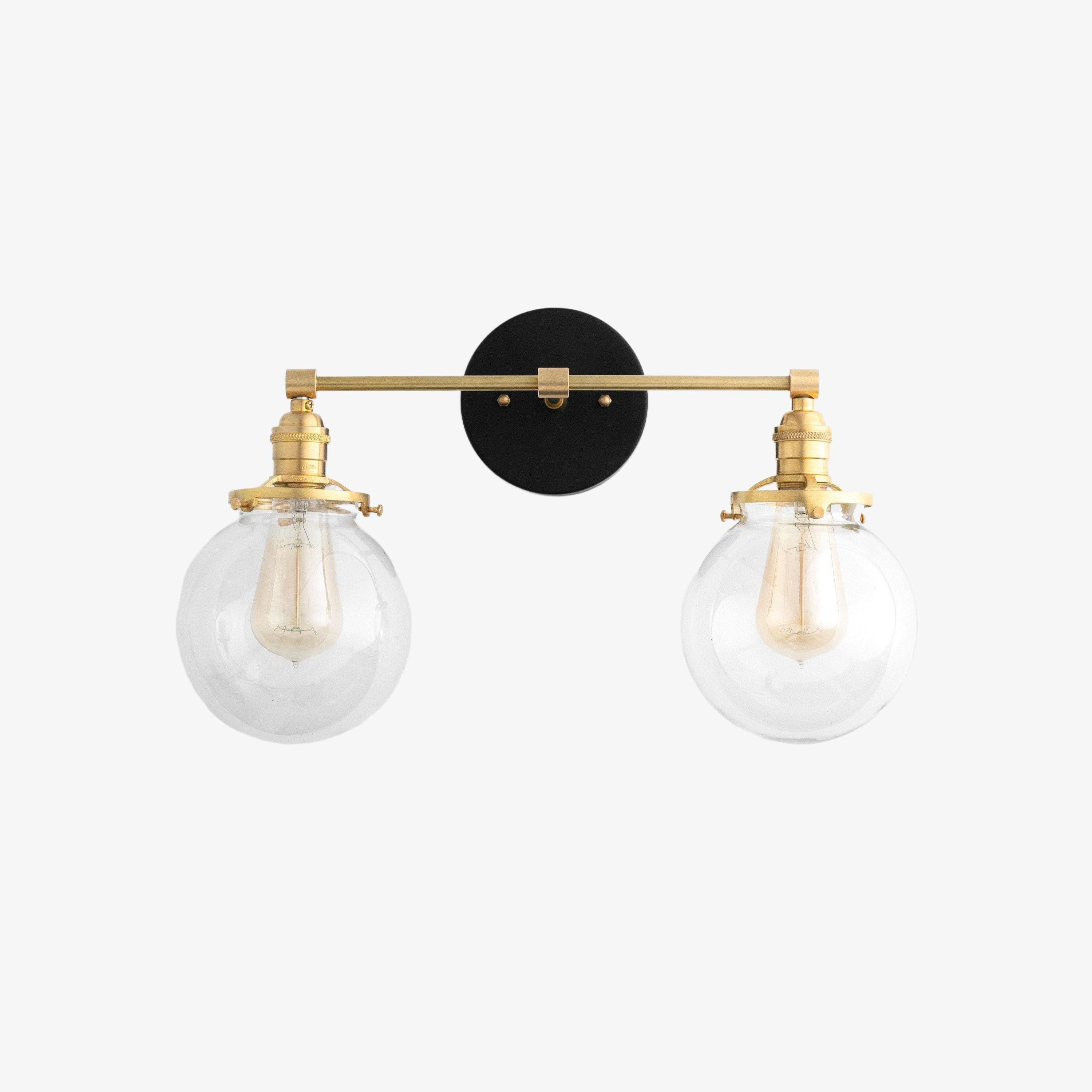 Lumio Globe Geometric Linear Vanity Light – Modern Bathroom Wall Fixture for Mirror and Sink Areas | Souliia