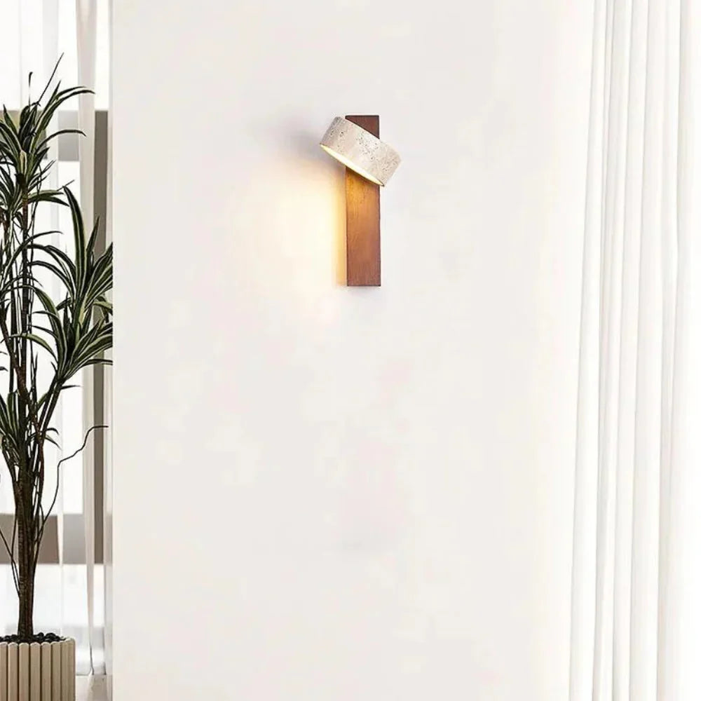 The Shine of the Palace Travertine Wall Light | Souliia