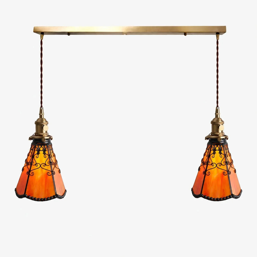 Tiffany-Stil Buntglas Pendelleuchte | Souliia