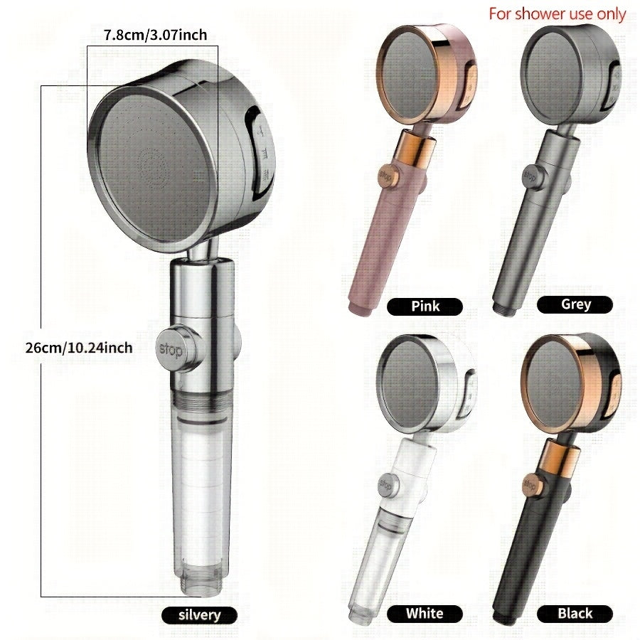 Nimbusa Adjustable Flow Showerhead — Three Distinct Spray Modes