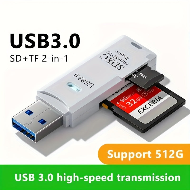 SD and MicroSD Card Reader with USB 3.0 Connectivity - Souliia