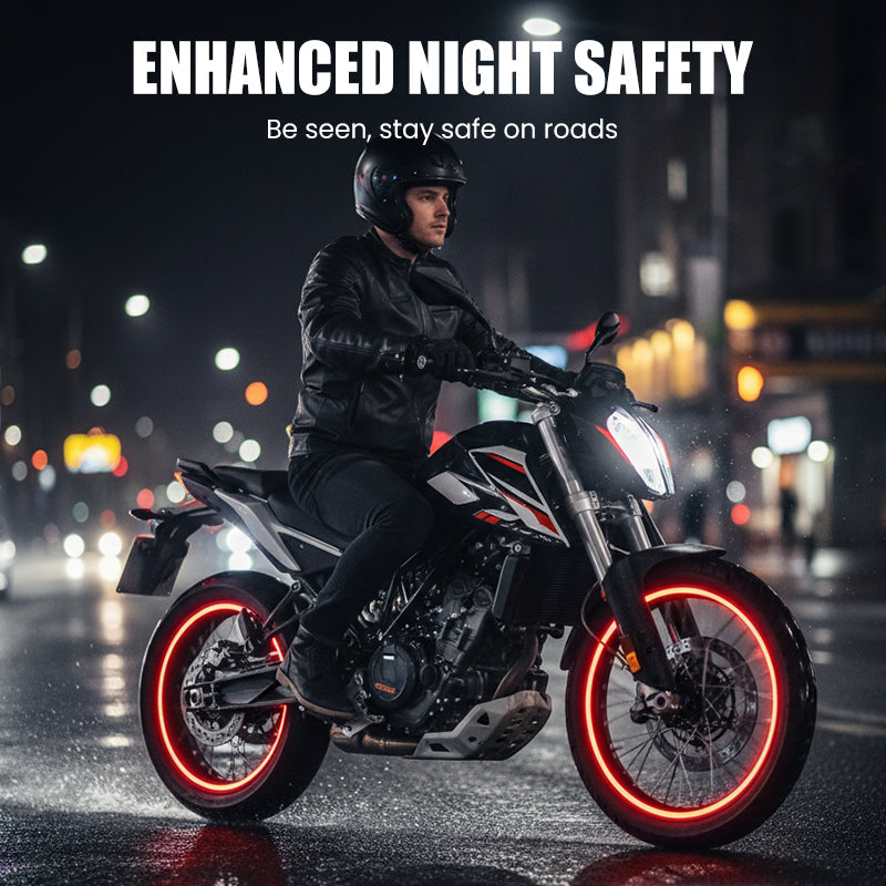 Bandes réfléchissantes pour motos – Améliorez la visibilité et la sécurité la nuit - Souliia