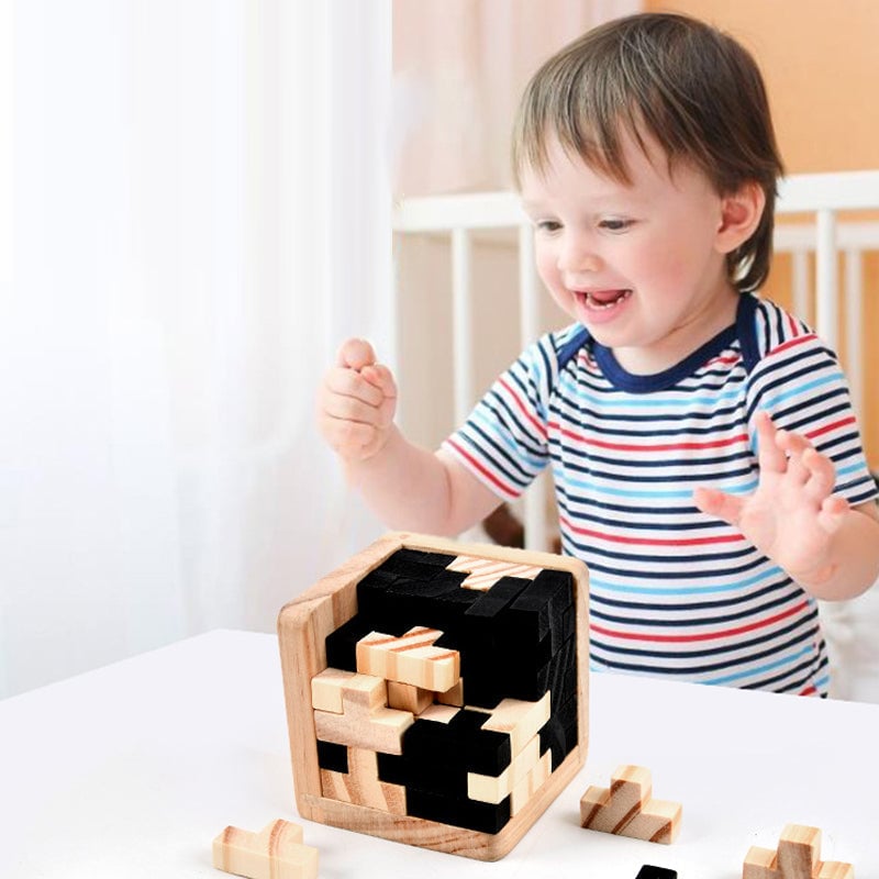 Jeu de puzzle en bois – Aiguisez votre esprit avec des énigmes stimulantes - Souliia