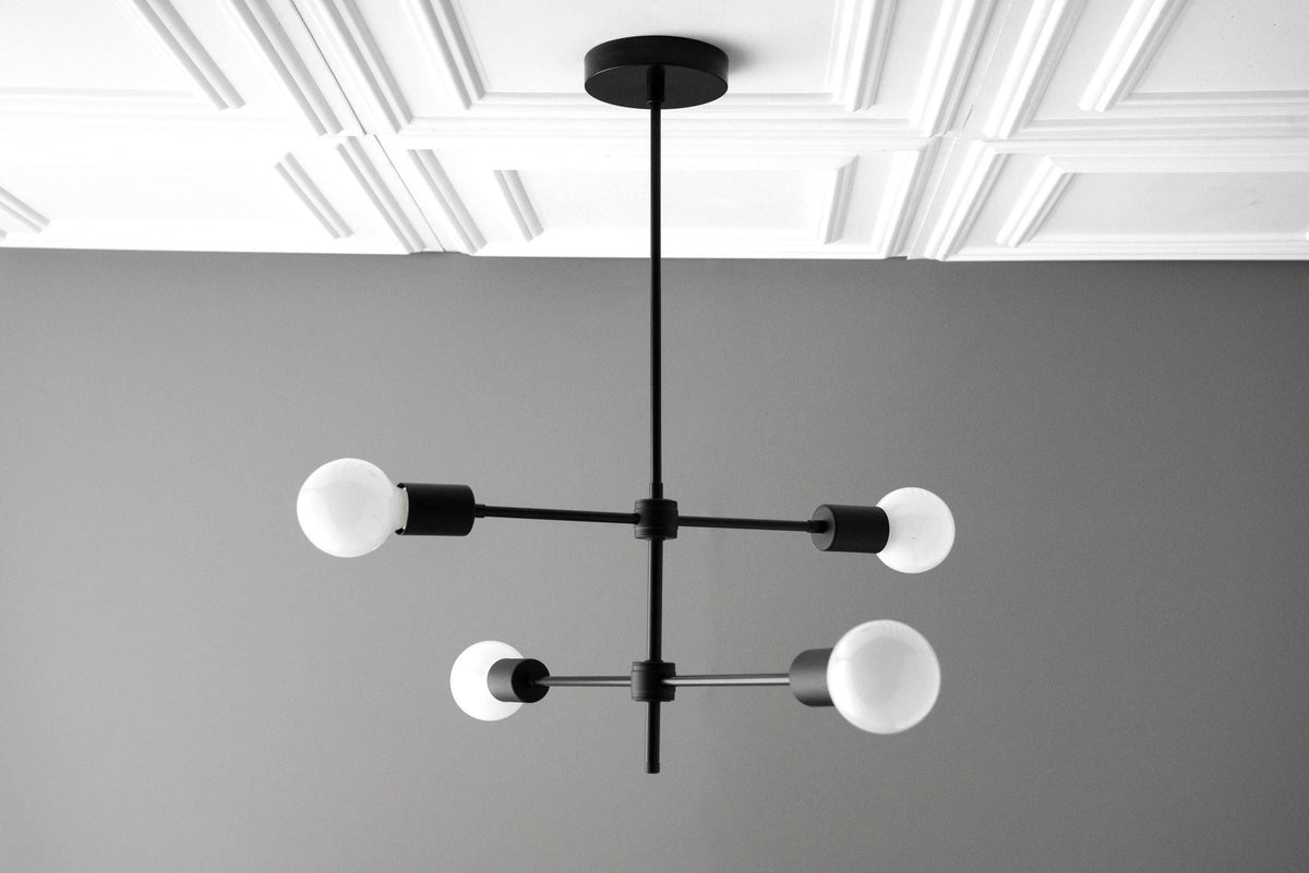 Lustră contemporană Mobilux Line cu glob și structură deschisă – iluminat decorativ cu înălțime reglabilă pentru hol | Souliia
